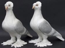 Boehm Porcelain Bird Figurines Tumbler Pigeons PAIR Model #416 Stunning Art picture
