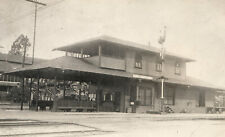 Empire Railroad Depot Station Antique Circa 1910 Real Photo Postcard RPPC picture