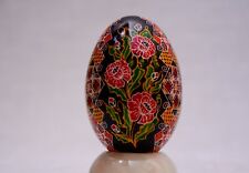 ❤️️Ukrainian Goose ❤️️ Pysanka  Easter Egg Hand made batik style red Poppies 550 picture