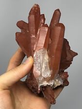 Red Quartz Crystal Cluster Point Morocco 1LBS 0.8oz N37 picture