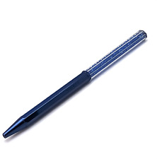 New in Gift Box SWAROVSKI Blue Crystalline Ball Point Pen Black Ink 5669933 picture