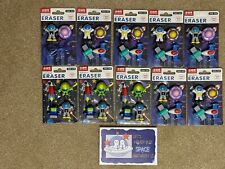 NEW Lot of 10 Outer Space ERASERS/Chinese Valentines Day Cards picture