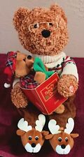 2006 Avon TWAS THE NIGHT BEFORE CHRISTMAS Animated Talking Story Time Bear-VIDEO picture