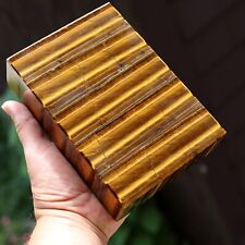 Hand built Tiger Eye jewelry box. Master Japanese craftsman. 6 inch picture