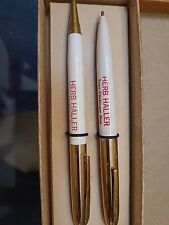 WINGS USA Lot of 2 Vintage Advertising PEN PENCIL Herb Haller Flinkinger USED picture