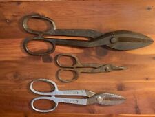 Vintage set of 3 Tin Snips, Wiss Drop Forged, Made in USA picture