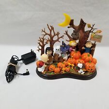 Peanuts “Welcome Great Pumpkin” Danbury Mint Lighted Halloween Sculpture WORKS picture