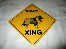**COLLIE CROSSING XING SIGN #010 SALE - NEW** picture