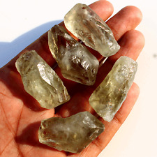 5 PC Natural Green Amethyst/Prasiolite Raw Crystal Points Reiki Mineral Specimen picture