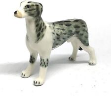 Lurcher Dog Figurine Hand Painted Porcelain Collectible Ceramic Animal Decor picture