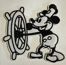 Disney Embroidered Patch  Vintage-Sew On Mickey Mouse Walt Disney Ship Captain picture