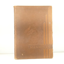 Mansfield High School 1938 Yearbook The Manhigan Hardcover Texas picture