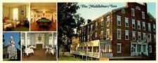 Middlebury, VT Vermont MIDDLEBURY INN Hotel & Restaurant Views  3½ X 8¾ Postcard picture