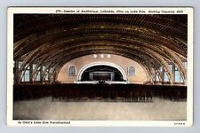 Lakeside OH-Ohio, Interior Of Auditorium, Antique, Vintage Postcard picture