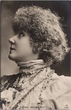 Vintage Actress SARAH BERNHARDT Real Photo RPPC Postcard c1900s / France UNUSED picture
