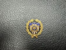 Elegant 10K Gold VFW Auxiliary Enamel Badge / Pin -1 Inch, 3.8 Grams picture