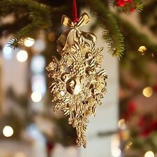 Vintage Lenox Williamsburg Kirk Stieff Collection Gold Plated Pewter Ornament picture