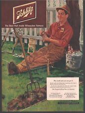 1951 Schlitz Beer Milwaukee Vintage Original Magazine Print Ad picture