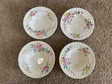 Set of 4 Royal Doulton Arcadia Rimmed 8 Inch Bowls Green Stamp England  picture