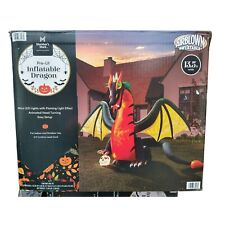 Members Mark Pre Lit 13.5 Ft Inflatable Dragon Gemmy Halloween Yard Decor picture