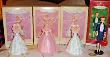 Four Vintage Hallmark Barbie Christmas Ornaments (MIB) 1995,1996 @ 2000 picture