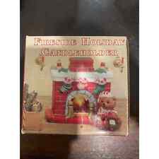 Fireside Holiday Candleholder With Votive & Original Box picture