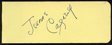 Jeanne Cagney d1984 signed autograph 2x5 cut Actress Actress in Film Quicksand picture
