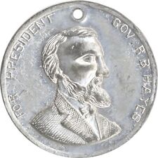 Near UNC 1876 Hayes Wheeler Jugate Campaign Medalet * RBH 1876-14 picture