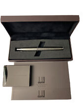 Dunhill AD2000 Brushed Stainless Steel Fountain Pen 18K Torpedo Shape EXTRAS NIB picture