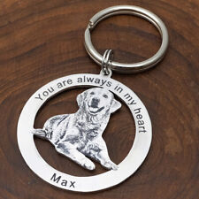 Pet Photo Keychain Dog Photo Keychain Custom Picture Keyring Pet Memorial Gift picture