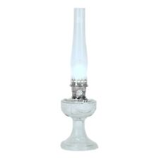 Aladdin Lincoln Drape Oil Lamp, Indoor Fuel Lamp, Bright White Light Nickel Trim picture