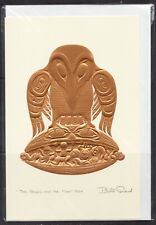 HAIDA RAVEN & THE FIRST MEN - Gold Embossed - by Bill Reid - 6