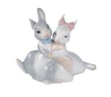 NAO BY LLADRO I LOVE YOU AND YOU LOVE ME #1501 BRAND NIB BUNNIES CUTE LOVE F/SH picture