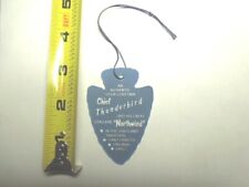 1950's indian Chief Thunderbird + horse Northwind Western Rider Custom Hang Tag  picture