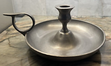 Beautiful Vintage Italian Pewter Candle Holder picture