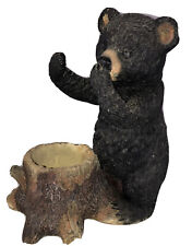Adorable Black Bear 11 1/2 Inch Planter Figurine Collections Etc Fun picture