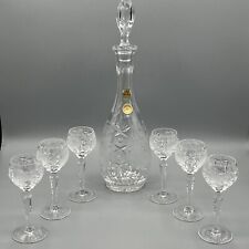 NACHTMANN BLEIKRISTALL DECANTER, STOPPER, 6 LIQUOR GLASSES, EXCELLENT picture