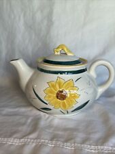 Vintage Strangl Terra Rose Garden Flower Teapot 1942 To 1957 ￼Trenton NJ picture