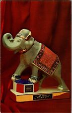 Postcard Ezra Brooks Bertha the Elephant Decanter Real Sippin Whiskey picture