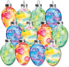 Stained Glass Easter Egg Ornaments-Holiday Home Decor,Spring Themed Tree Decorat picture