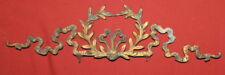 Antique Art Deco Brass Floral Ornament Fragment picture