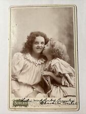 1880s 2 Sisters CHARACTER VOCALISTS antique Cabinet Card Photo CINCINNATI OHIO picture