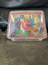 VTG Ingraham Clear Alarm Clock Toastmaster Teen Kids 49-665 Retro Alarm WORKS picture