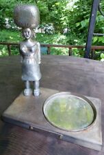 Rare Interesting Vintage Antique Roupa Woman Figural Ashtray 8-1/2