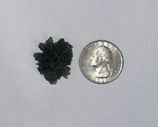 Moldavite 3.28 gr 16.4 ct Grade A Quarter Size Spiked Certificate Authenticity picture