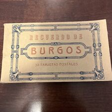 Vintage Burgos Spain 30 Postcards Book picture