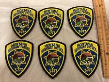 Montana Highway Patrol collectors patch set 6 pieces all hat size new picture