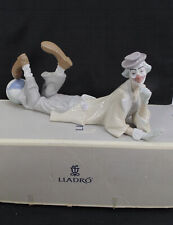 Lladro 4618 Large Reclining Beach Ball Laying Down Clown w/Box Retired picture