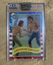 G.A.S. Abraham Lincoln Wrestling Trading Card Cracked Foil #1/50 👀 picture