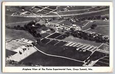 Postcard Airplane View Of The Purina Experimental Farm Grays Summit Missouri C7 picture